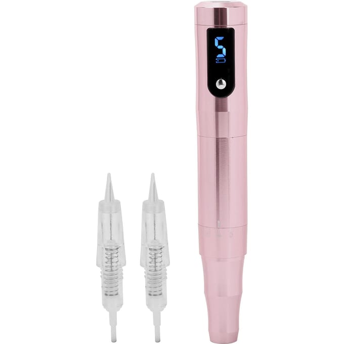 Professionele Microblading Machine Wenkbrauw Eyeliner Lip Tattoo Pen Machine US Plug rosé gouden kleur