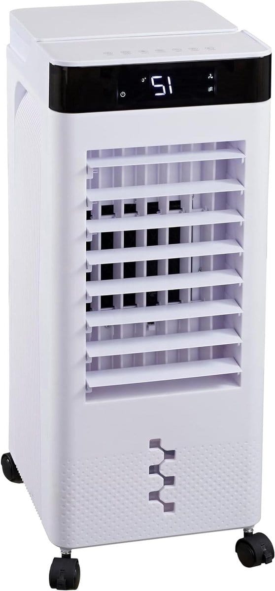 Verdampingsventilator - Mobiele Airco - Ruimte Koelen - Met Timer - 7L Tank - Wit