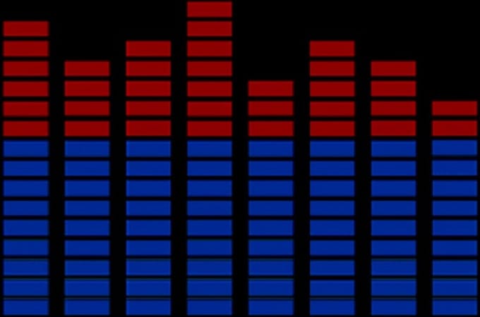 LED T-SHIRT - Equalizer - M