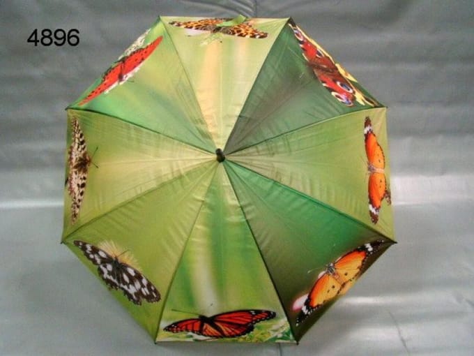 Paraplu Vlinders – Ø106 cm – Lengte 84 cm – Regenparaplu – Kleurrijk Design