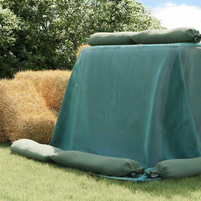 vidaXL - Siloafdekking - Groen - 8 - x - 5 - m - HDPE