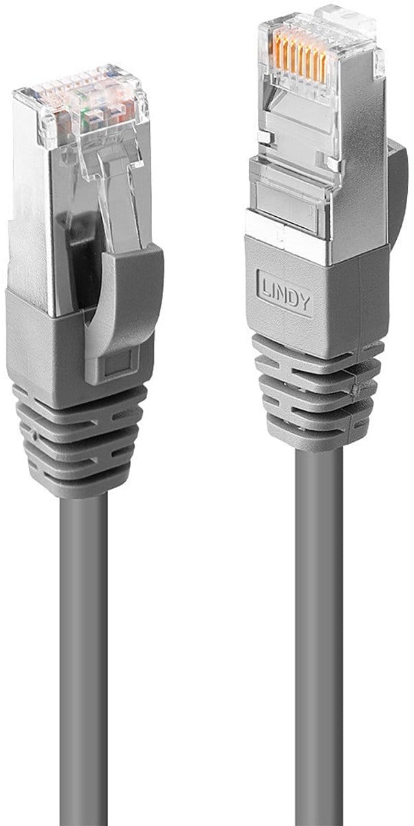 LINDY 45588 RJ45 Netwerkkabel, patchkabel CAT 6 S/FTP 15.00 m Grijs Snagless 1 stuk(s)