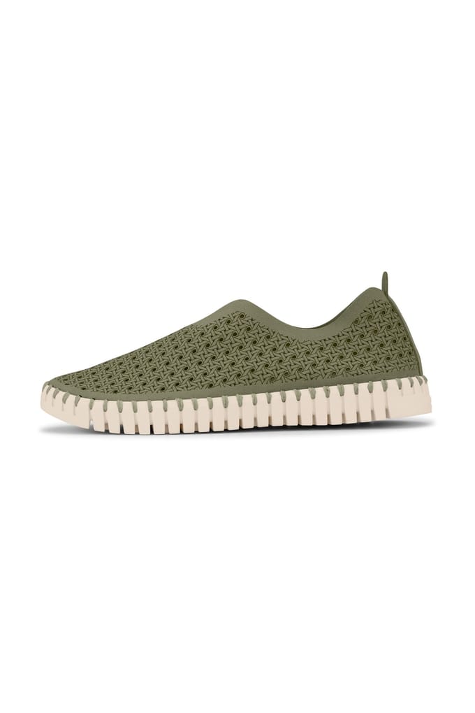 Ilse Jacobsen Tulip4031 Army Pearled Ivory Maat: 40 | Instappers Outlet | Dames | Groen