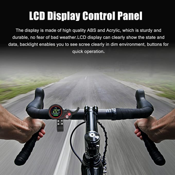 Motorborstelloze controller met waterdicht LCD-display Bedieningspaneel 24V-48V 350W borstelloos veelkleurig