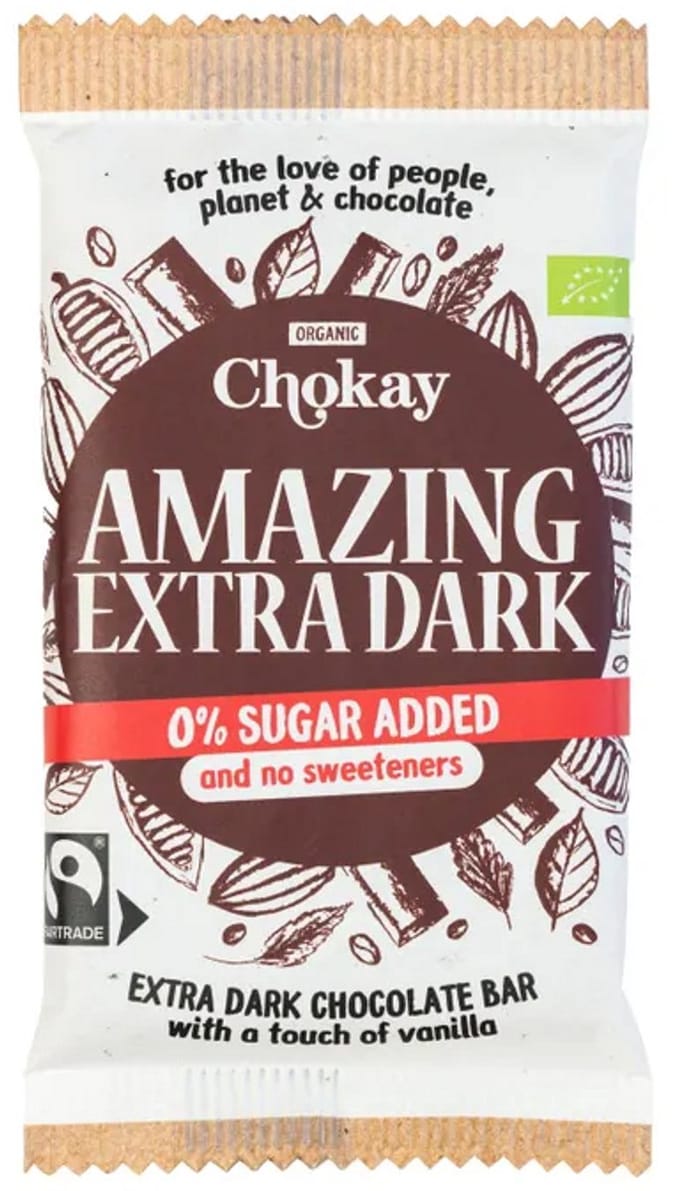 Chokay Amazing Extra Dark Chocolate Bar 70GR