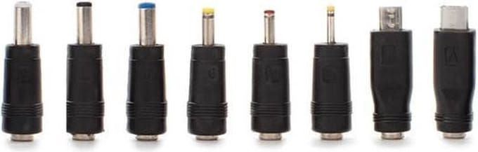 HQ-Power SET MET 8 UNIVERSELE DC PLUGGEN voor MANNELIJKE PLUG 2.1 x 5.5 mm