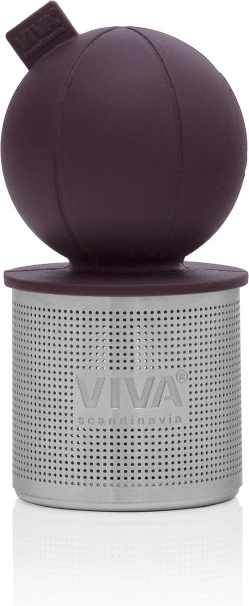 Viva Scandinavia Infusion Drijvend Thee-ei - 3.8x8 cm - Bordeaux