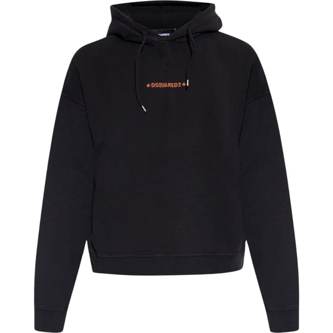 Dsquared2 Cipro Fit kleine logo zwarte hoodie