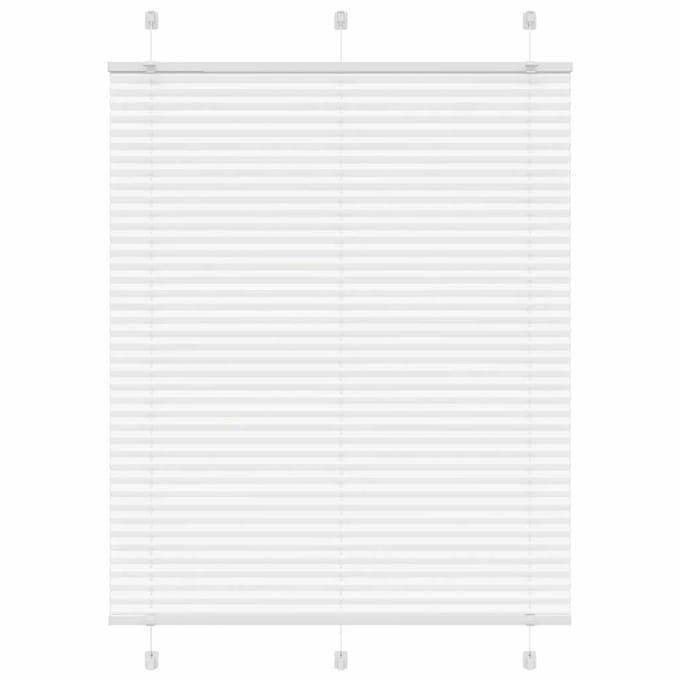 vidaXL - Plissé - rolgordijn - 105x100cm - stofbreedte - 104,4cm - polyester - wit