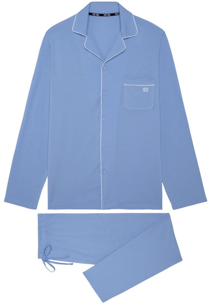 HOM - Rafael L/S Pyjama set lange broek - Licht blauw - mannen - M