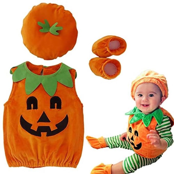 Halloween kostuum pompoen voor kinderen