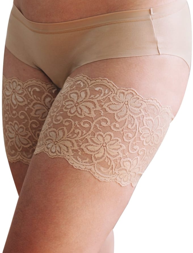 Bandelettes – Model Dolce - Kanten Elastische Dijenbanden - Beige - Maat E