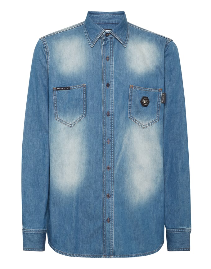 Denim Shirt Skull&Bones