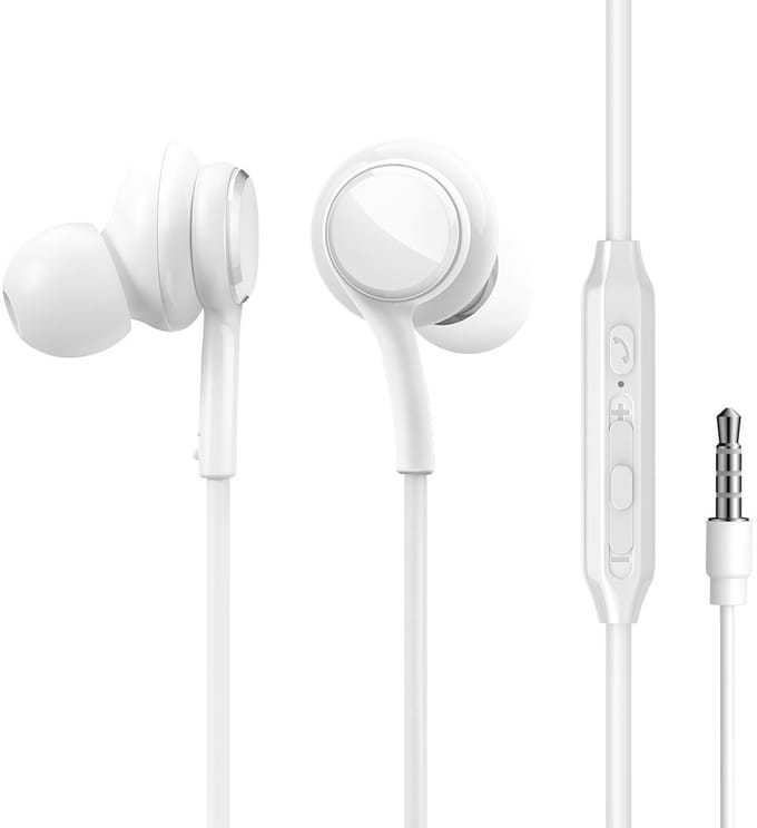 Bedrade in-ear oordopjes met microfoon – 3,5mm jack – HiFi audio & krachtige bas – 45° ergonomisch ontwerp – Joyroom – Wit