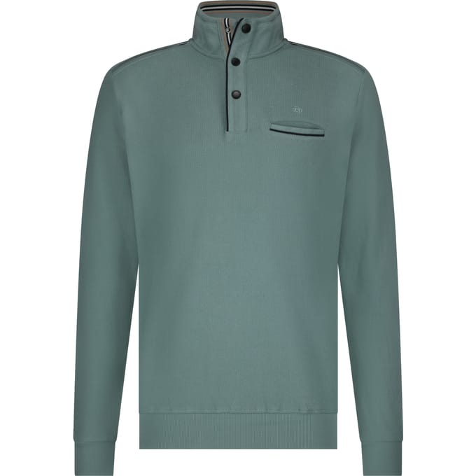 Fellows United Pullover half zip jacquard Mint green (51.2611 - 175)