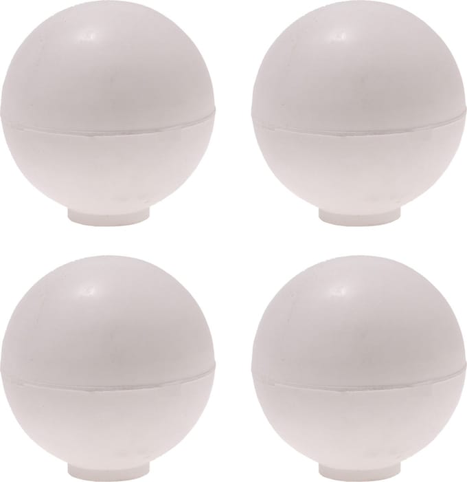 Protect-it Deurstopper/deurbuffer Golf - 4x - D35mm - rubber - wit