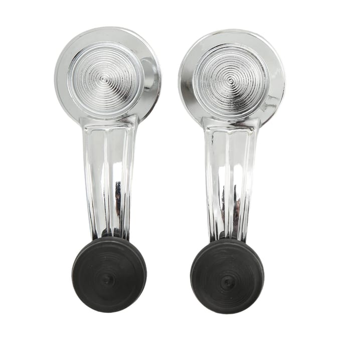 2 stuks Deur Raam Slinger Handgreep Metaal Chroom Vervanging voor Cadillac Cimarron Eldorado white