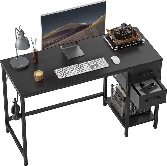 Omkeerbaar Bureau met 2 Lades - Modern Design voor Thuis