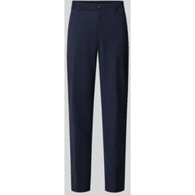Slim fit pantalon van scheerwolmix, model 'GENIUS'