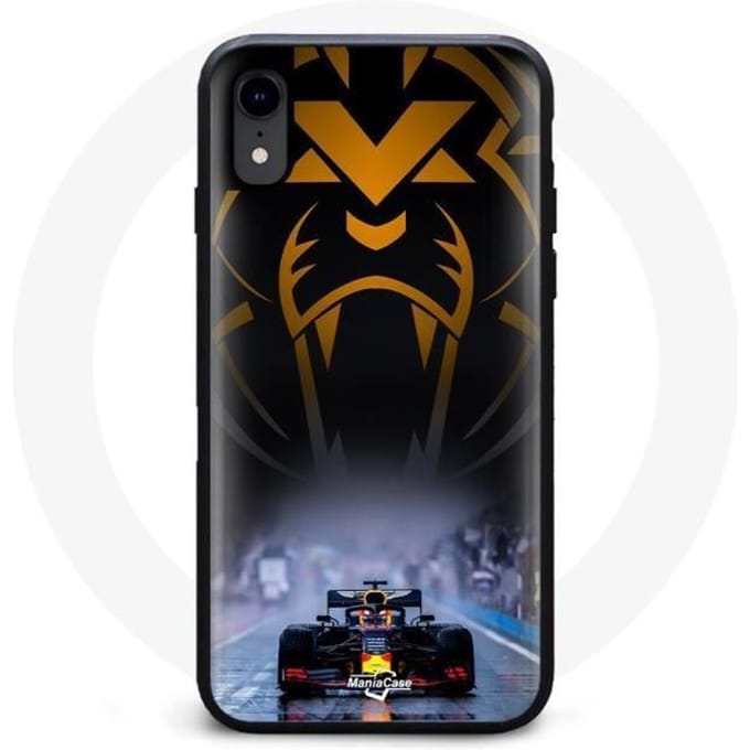 Iphone X Formule 1 Hoesje Zwart Sebastian Vettel