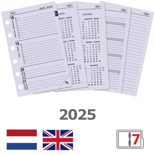 Agendavulling 2026 kalpa pocket 7dagen/2pagina's