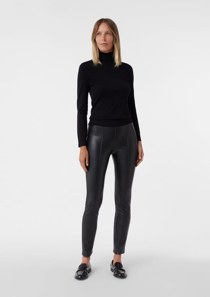Leren legging dames COMMA