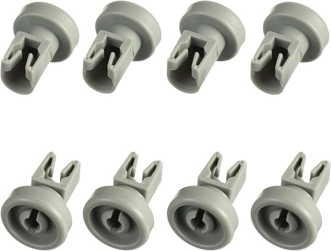 Universele Afwasmachine Rollen voor Standaard Afwasmachines, Geschikt voor Topmand, 8 Stuks