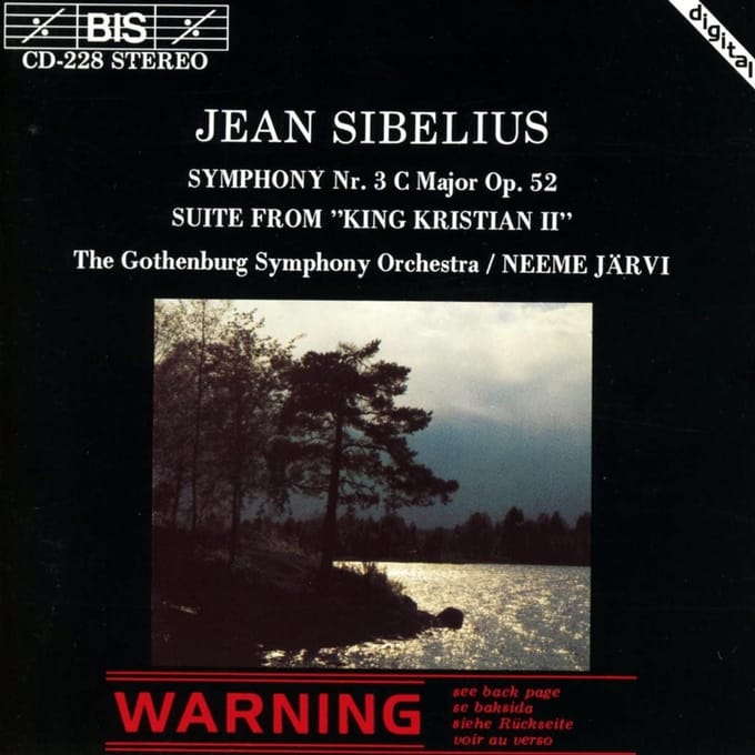 Gothenburg Symphony Orchestra, Neeme Järvi - Sibelius: (Compl.Ed. 7), Symphony No.3 In C (CD)