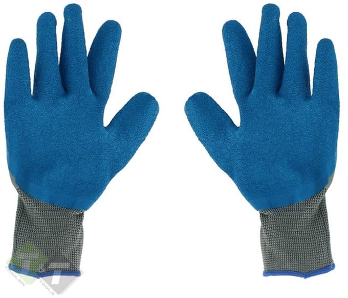 Werkhandschoen, PU Flex, Blauw rib