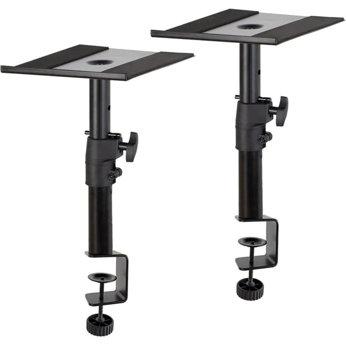 Luidsprekerstandaards Desktop Monitoring Luidspreker C-vormige Klemrek Professionele Hefstandaard Thuis C-shaped Clamp zwart