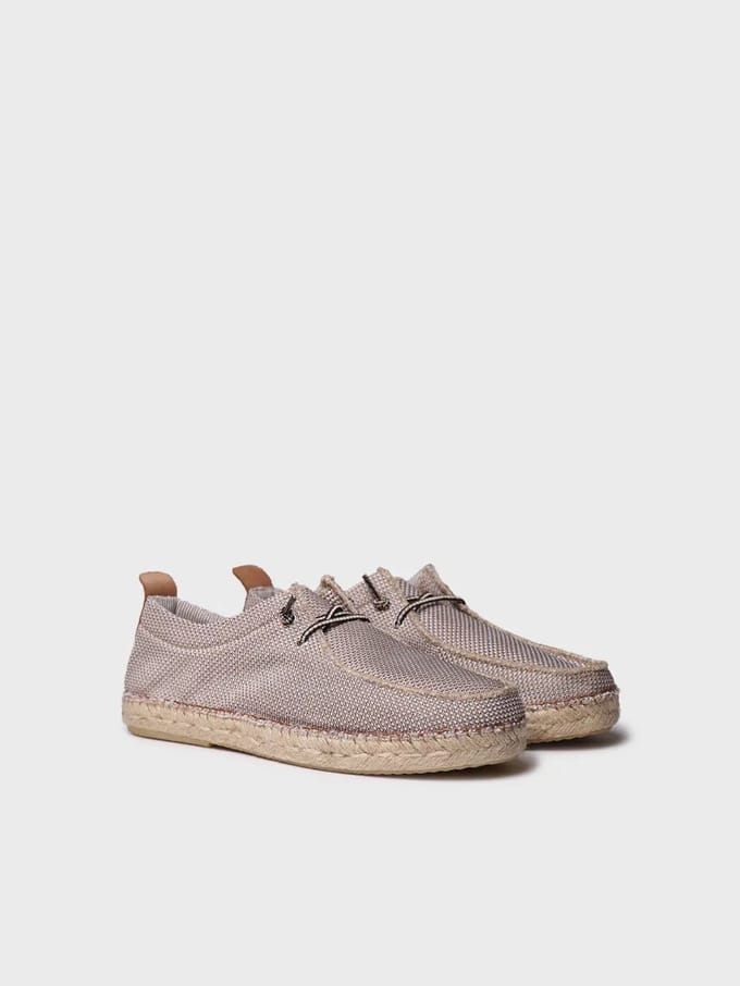 Espadrilles voor heren van mesh met veters | OSCAR