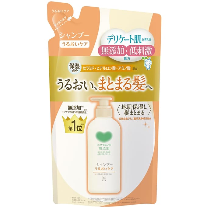 Cow Brand Soap - Additive-Free Shampoo Moisturizing Care - 360ml Refill