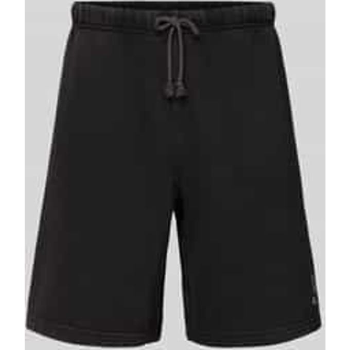 Regular fit bermuda met labelstitching