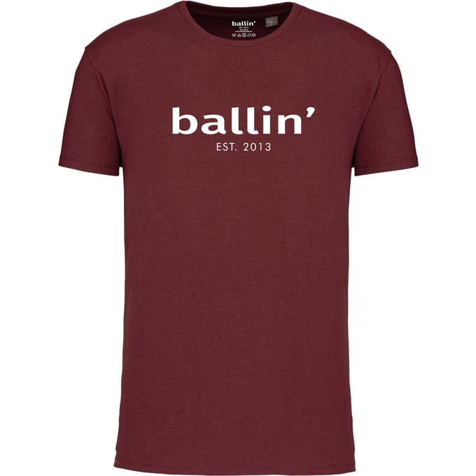 Ballin Est. 2013 - Heren Tee SS Regular Fit Shirt - Rood - Maat M