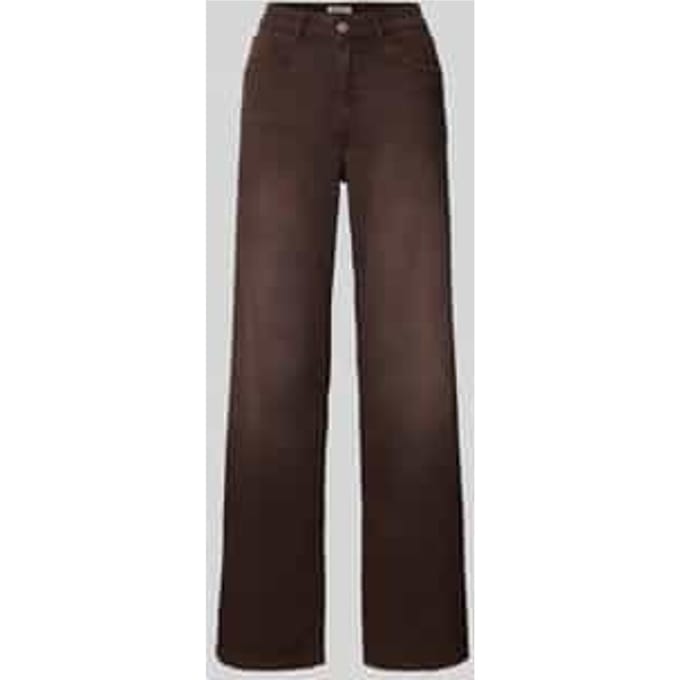Wide leg jeans van katoenmix, model 'JUICY'