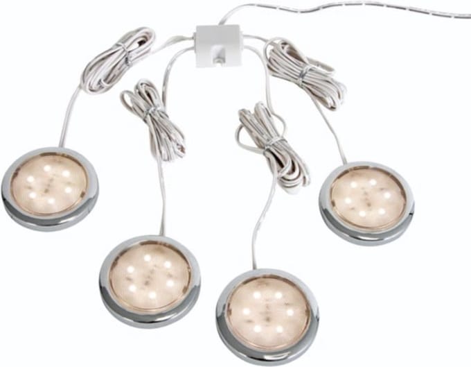 Decoratieve Ronde Ledmodules - 4St. - 12V - Warm Wit