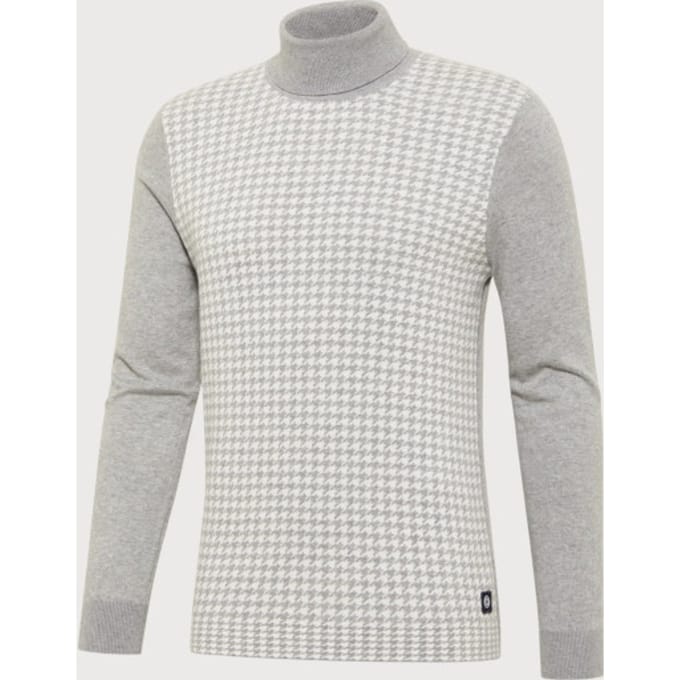 Blue Industry Koltrui met pied de poule motief |
