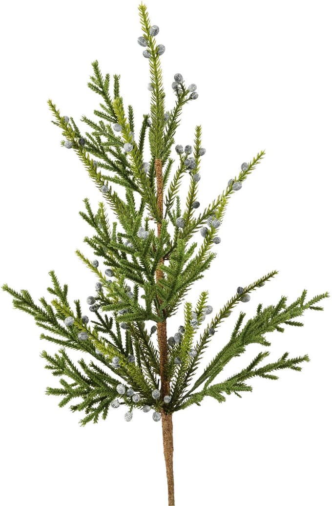 Viv! Home Luxuries Jeneverbes - kunstbloem - groen - 69cm
