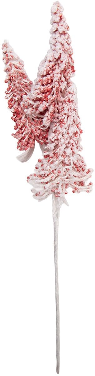 Clayre & Eef Kerstdecoratie 10x6x54 cm Rood Kunststof