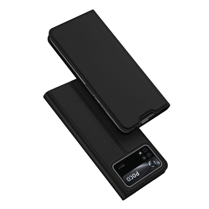 Dux Ducis Slim Softcase Bookcase voor de Xiaomi Poco X4 Pro 5G - Zwart