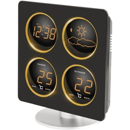TECHNOLINE - Techno Line WS 6830 - Wetterstation - Schwarz WS 6830 Draadloos weerstation Aantal sensoren max.: 1