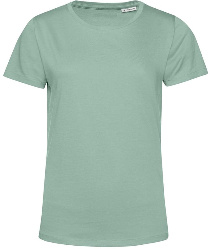 B&C Dames/dames E150 Organic T-Shirt met korte mouwen (Salie Groen)