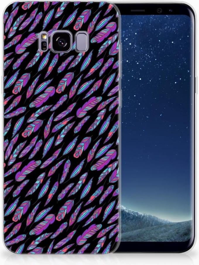 Samsung Galaxy S8 Plus TPU bumper Feathers Color
