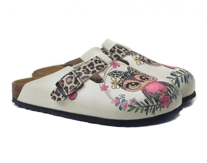 Goby Cute Owl Clogs – Handgemaakt – Premium Kwaliteit – Maat 41