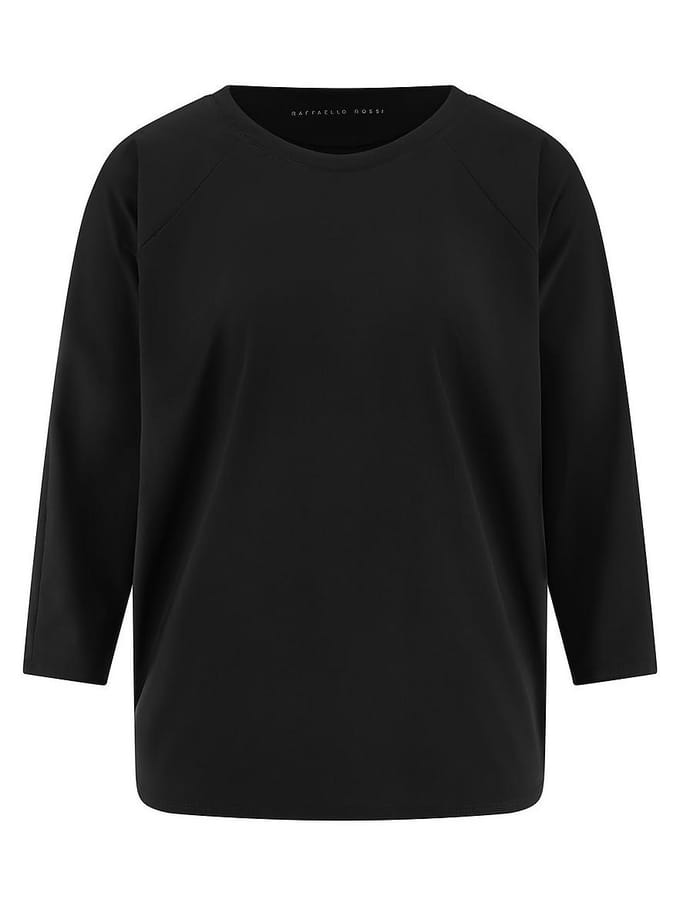 Shirt ronde hals Van Raffaello Rossi zwart
