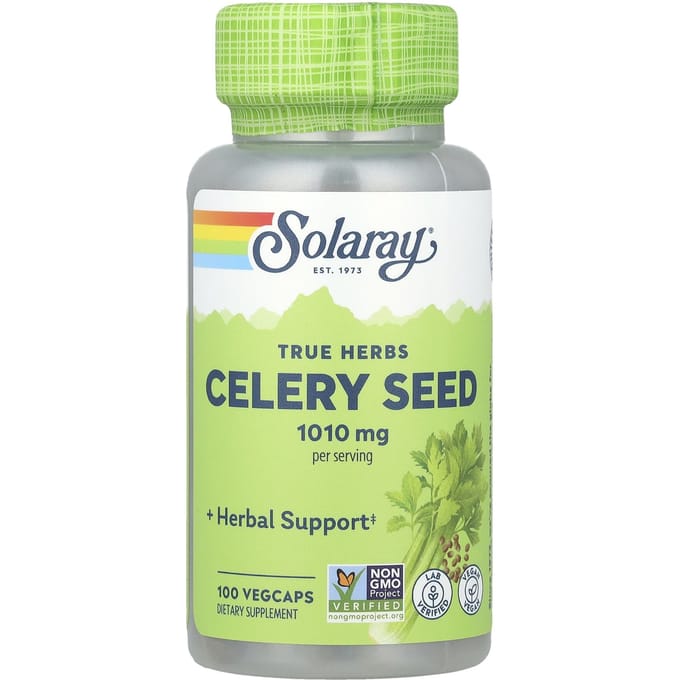 True Herbs, Selderijzaad, Plantaardige Capsules, 100 Stuks (505Mg/Capsule)