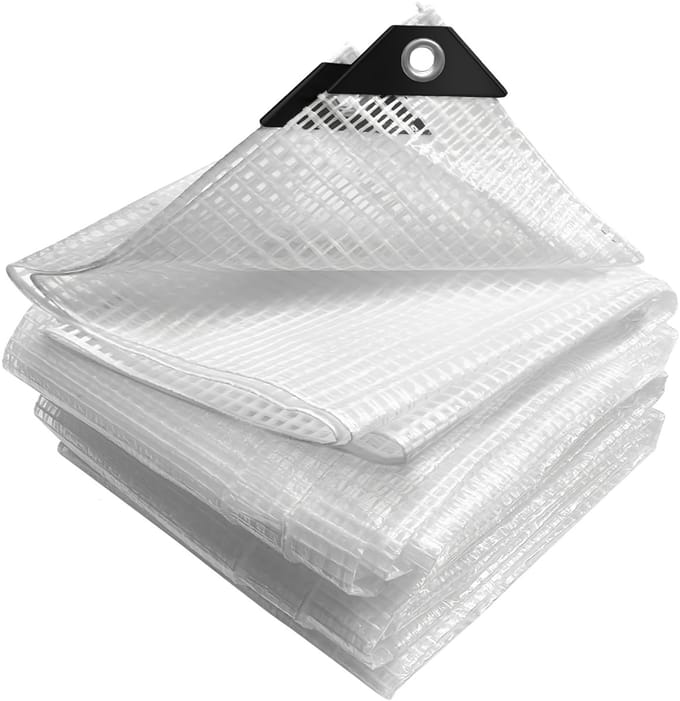 KAD® Afdekzeil - Veranda Zeil - Dekzeil - Wit - 200cm x 300cm - 100cm