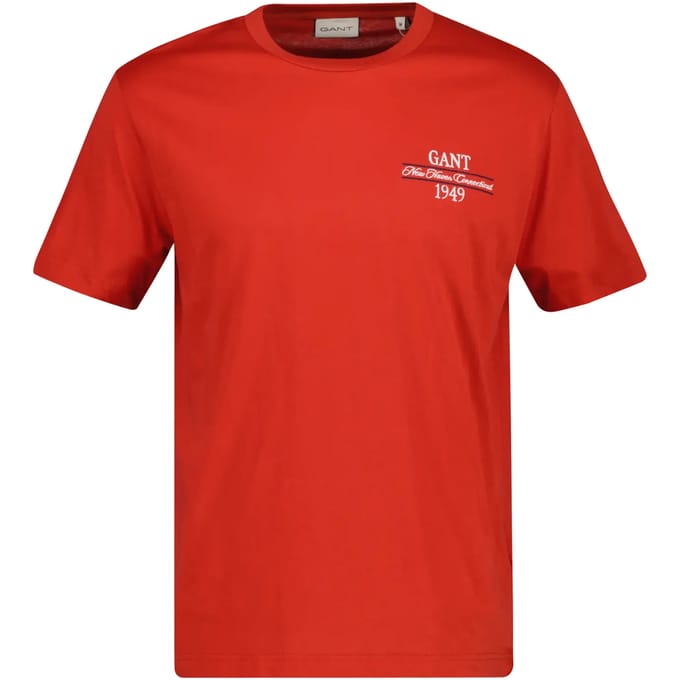 Gant Rood T-shirt met opdruk