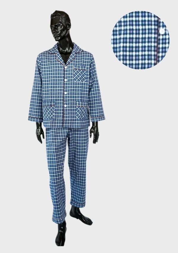 Pyjama Homme Flanelle Formax Boutonné Confortable Doux Chaud Confortable 5XL gray