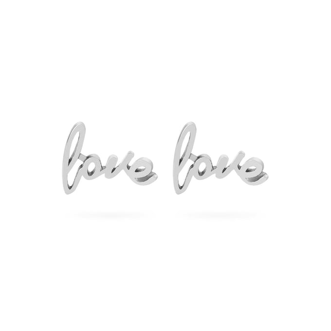 Love Oorknopjes 925 Sterling Zilver